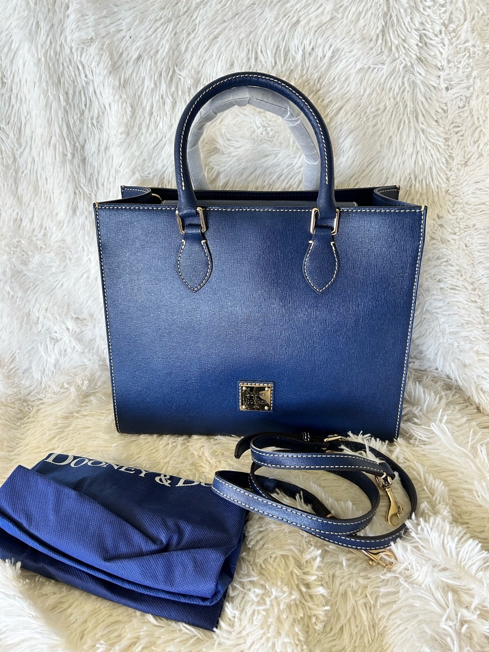 Dooney & Bourke Janine Saffiano Leather tote in marine
